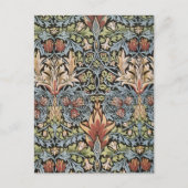 Ontwerp van Snakeshead door William Morris Briefkaart (Voorkant)