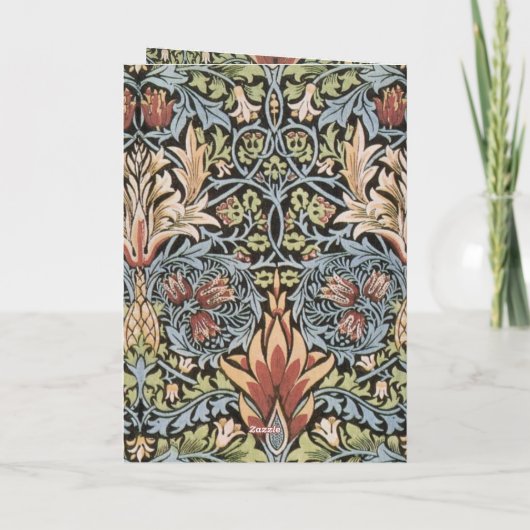 Ontwerp van Snakeshead door William Morris Kaart (Achterkant)