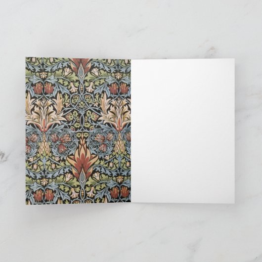 Ontwerp van Snakeshead door William Morris Kaart (Binnen)