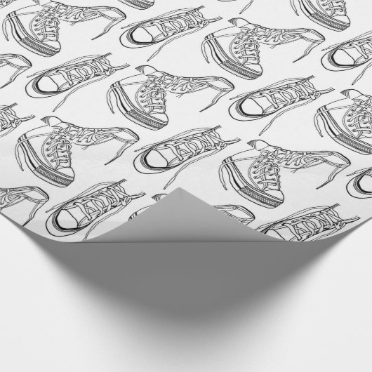 ontwerp van sneakers cadeaupapier (Hoek)