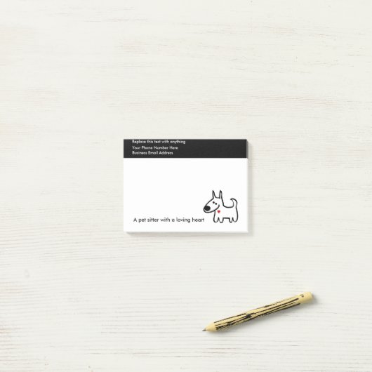 Ontwerp van snelle voetganger post-it® notes (Op bureau)