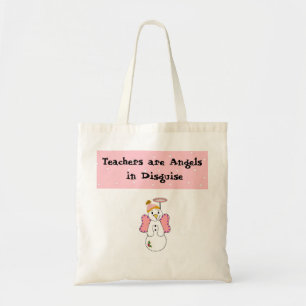 Ontwerp van Snow Angel-leraren Tote Bag