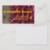Ontwerp van Spaanse peper Visitekaartje (Voorkant / Achterkant)
