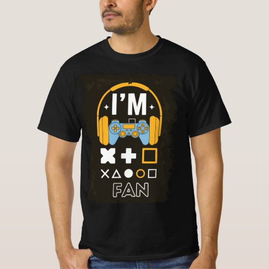 Ontwerp van spelerconsole op afstand t-shirt (Voorkant)