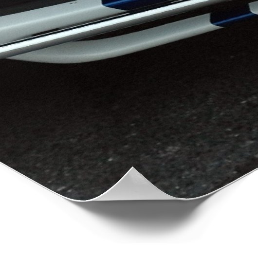 ontwerp van sportwagen poster (Hoek)