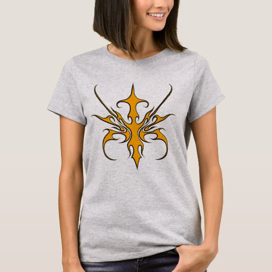 Ontwerp van stammaskers - Oranje T-shirt (Voorkant)