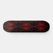 Ontwerp van stammaskers - zwart en rood op zwart persoonlijk skateboard (Horizontaal)