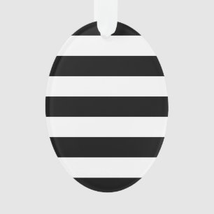 Ontwerp van standaard zwarte en witte strepen ornament