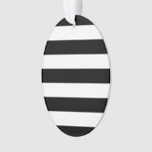 Ontwerp van standaard zwarte en witte strepen ornament (voorkant)