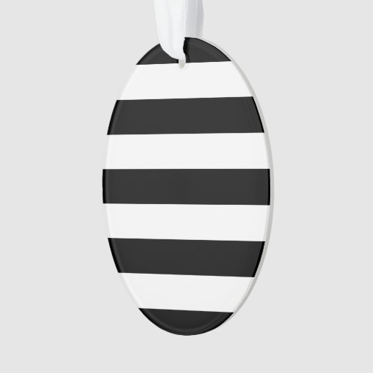 Ontwerp van standaard zwarte en witte strepen ornament (voorkant)