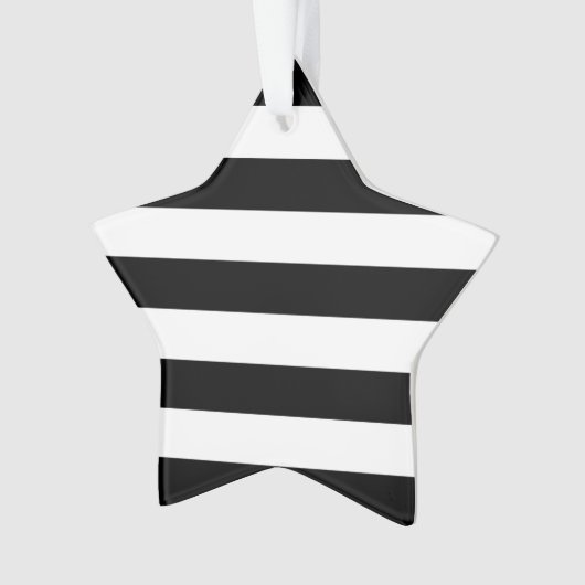 Ontwerp van standaard zwarte en witte strepen ornament (voorkant)