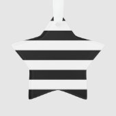 Ontwerp van standaard zwarte en witte strepen ornament (voorkant)