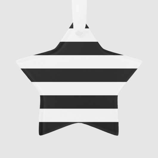 Ontwerp van standaard zwarte en witte strepen ornament (voorkant)