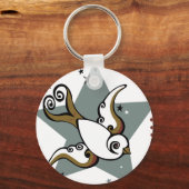 Ontwerp van stedenzwevende tattoo sleutelhanger (Voorkant)