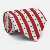 Ontwerp van sterren en strips stropdas (Opgerold)