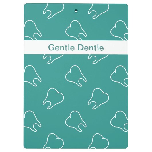 Ontwerp van tandheelkundig kantoor klembord (Achterkant)