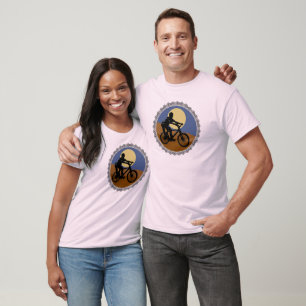 ontwerp van tandwiel voor mountainbike ketting t-shirt