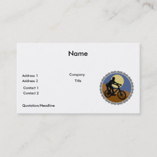 ontwerp van tandwielketting voor mountainbike visitekaartje