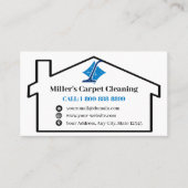 Ontwerp van tapijt- en Tegel-reinigingsprogramma v Visitekaartje (Voorkant)