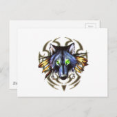 Ontwerp van tattoo van stamhout briefkaart (Voorkant / Achterkant)