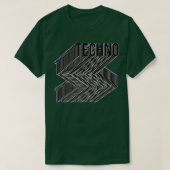 Ontwerp van techno-typografie t-shirt (Design voorkant)