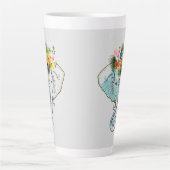 Ontwerp van Thaise olifanten Coffee en Tea-Mok Latte Mok (Voorkant)