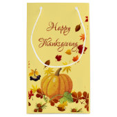 Ontwerp van Thanksgiving Klein Cadeauzakje (Achterkant)