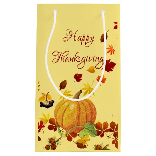 Ontwerp van Thanksgiving Klein Cadeauzakje (Voorkant)