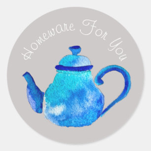 Ontwerp van theapot-homeware Cadeaus voor zakelijk Ronde Sticker