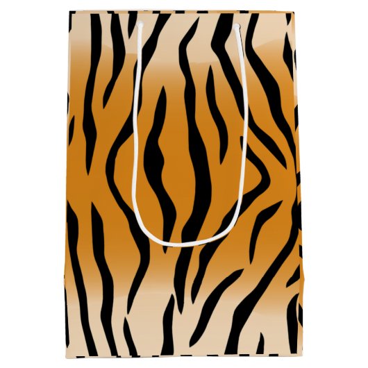 Ontwerp van tijger Stripes Medium Cadeauzakje (Achterkant)