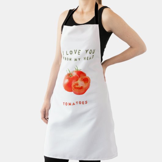 Ontwerp van  tomatentekst -  schort (Insitu)