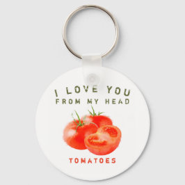 Ontwerp van  tomatentekst - sleutelhanger