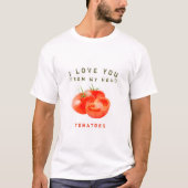 Ontwerp van  tomatentekst - t-shirt (Voorkant)