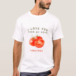 Ontwerp van  tomatentekst - t-shirt