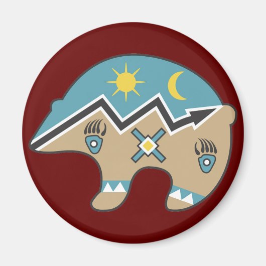 Ontwerp van tribaal Beer Magneet (Voorkant)