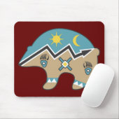 Ontwerp van tribaal Beer Muismat (Met muis)