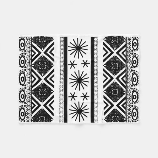 Ontwerp van tribale afdrukken fleece deken (Voorkant (Horizontaal))