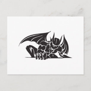 ontwerp van tribale gargoyle briefkaart