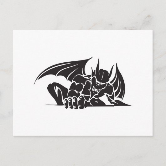 ontwerp van tribale gargoyle briefkaart (Voorkant)