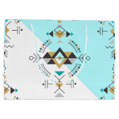 Ontwerp van tribale geheime geometrie groot cadeauzakje (Achterkant)