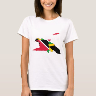 Ontwerp van Trinidad Jamaica - Kaart T-shirt