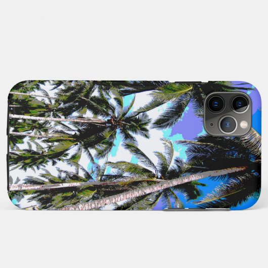 Ontwerp van tropische palmbomen Case-Mate iPhone case (Achterkant (horizontaal))