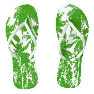 Ontwerp van tropische palmbomen teenslippers