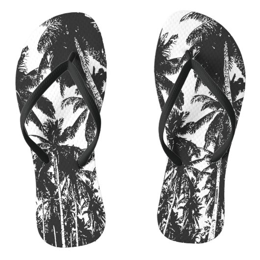 Ontwerp van tropische palmbomen teenslippers (Voetbed)