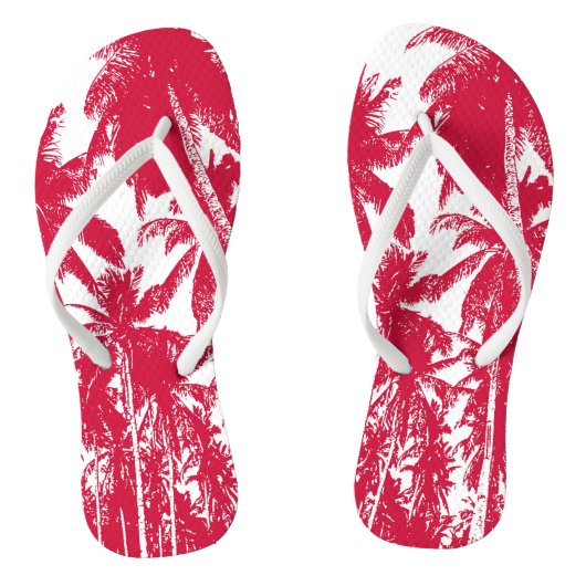 Ontwerp van tropische palmbomen teenslippers (Voetbed)