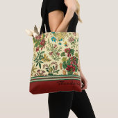Ontwerp van tuinbouwbloemen tote bag (Dichtbij)