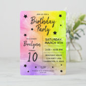 Ontwerp van Tween Girl Birthday Party over Waterve Kaart (Staand voorkant)