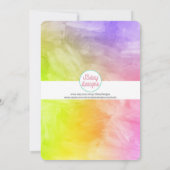 Ontwerp van Tween Girl Birthday Party over Waterve Kaart (Achterkant)