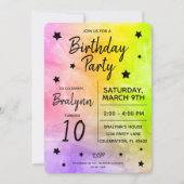 Ontwerp van Tween Girl Birthday Party over Waterve Kaart (Voorkant)