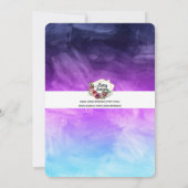 Ontwerp van Tween Girl Birthday Party over Waterve Kaart (Achterkant)